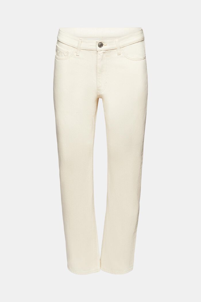 Lige jeans med mellemhøj talje, OFF WHITE, detail image number 7