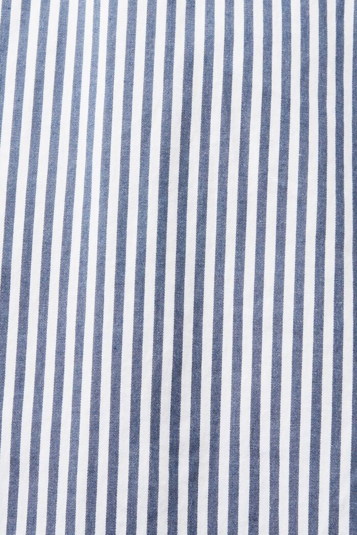 Stribet skjorte i bomuldspoplin, GREY BLUE, detail image number 5