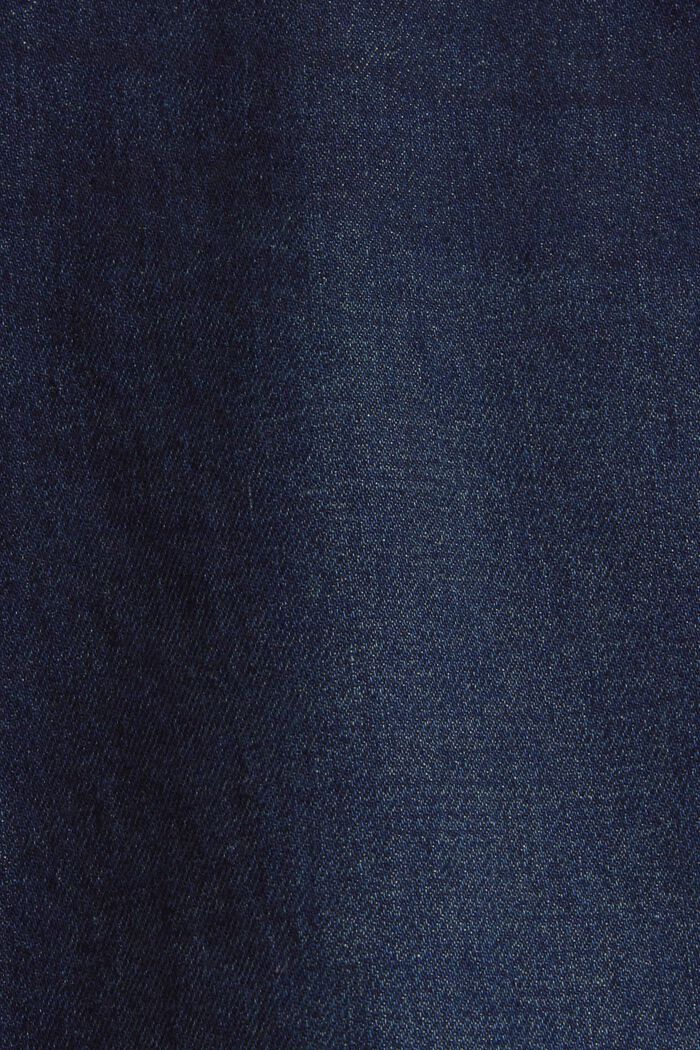 Denimshorts af bomuld, BLUE DARK WASHED, detail image number 1