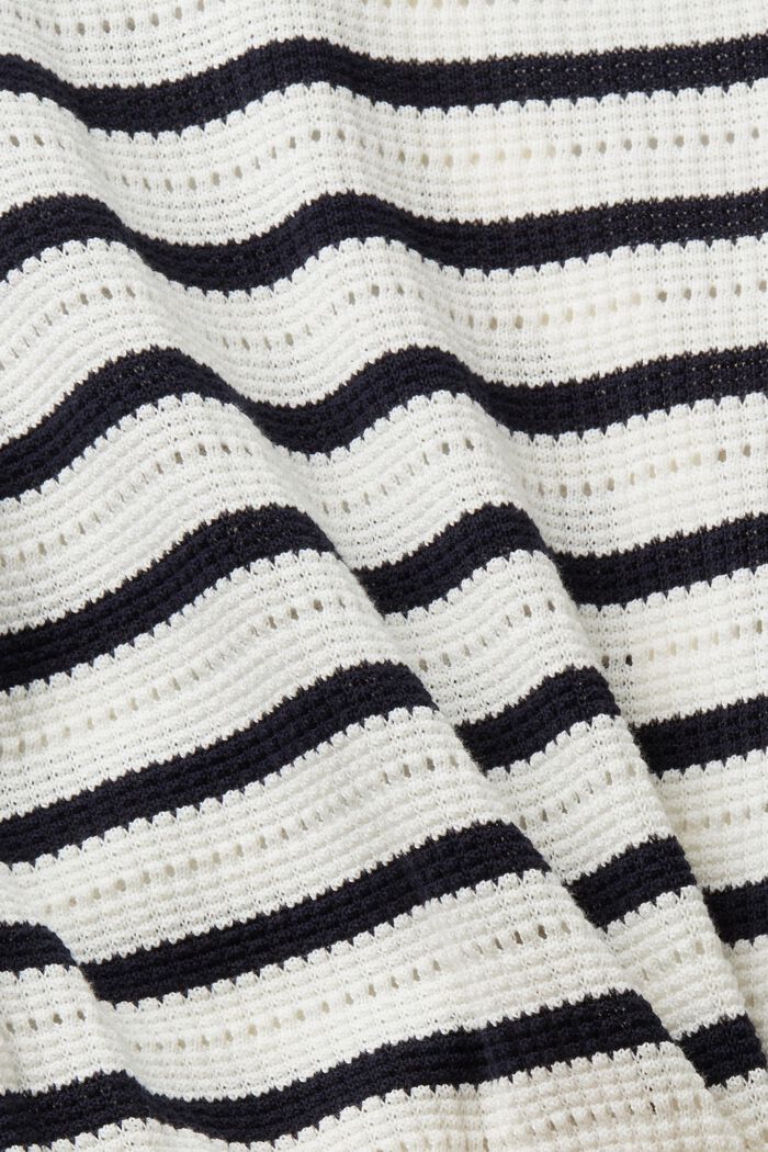 Stribet pointelle-cardigan, OFF WHITE, detail image number 5