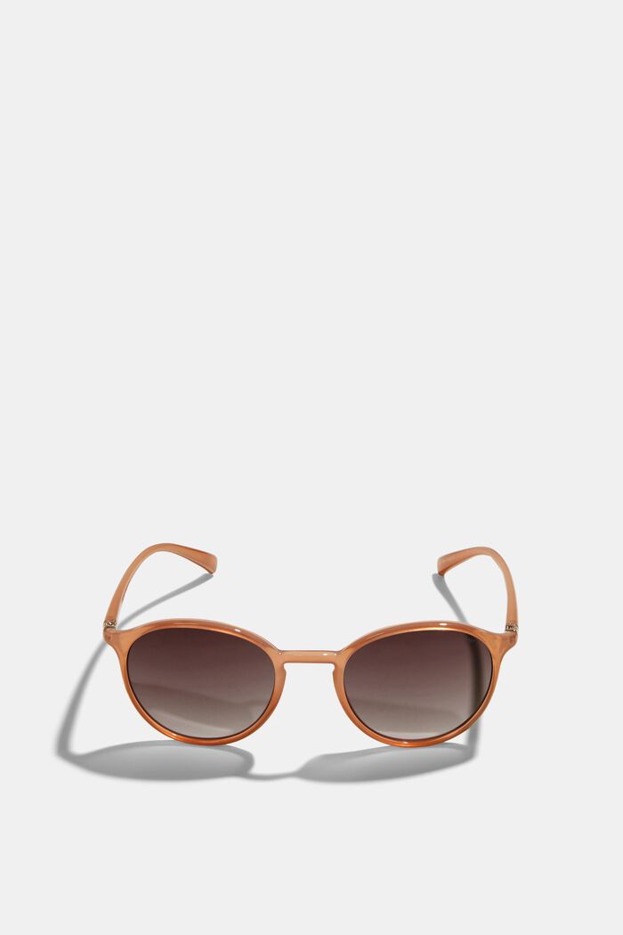 Runde unisex graduerede solbriller, BEIGE, detail image number 0