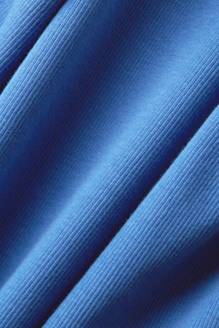 Ribbet jerseykjole, GREY BLUE, detail image number 6