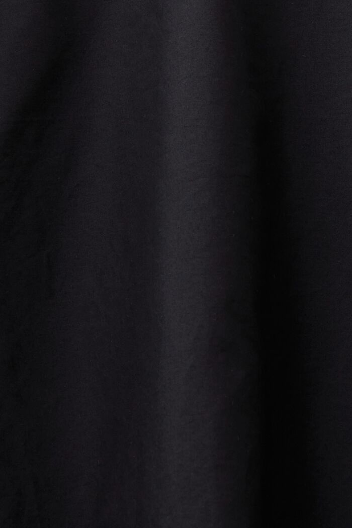 Broderet bluse med klokkeærmer, BLACK, detail image number 4
