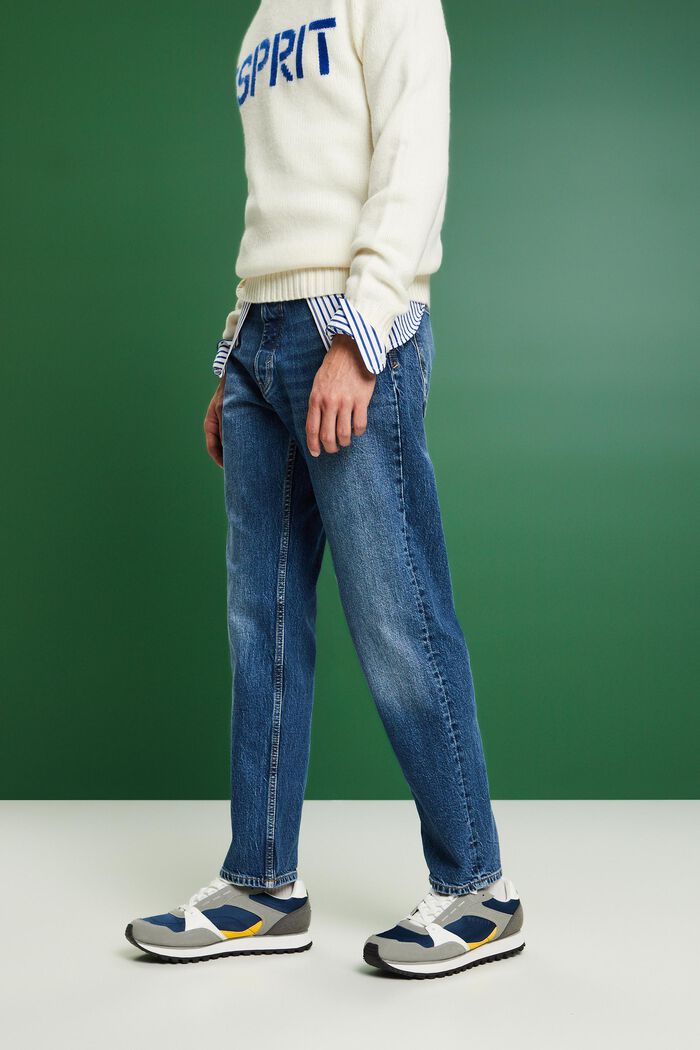 Relaxed retro-jeans med mellemhøj talje, BLUE MEDIUM WASHED, detail image number 0