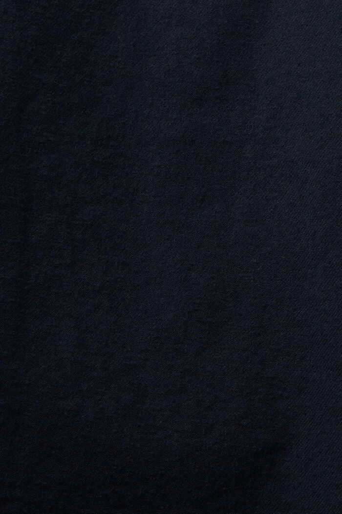 Skjorte i bomuldsflonel, PETROL BLUE, detail image number 5