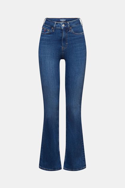 Førsteklasses bootcut-jeans med høj talje