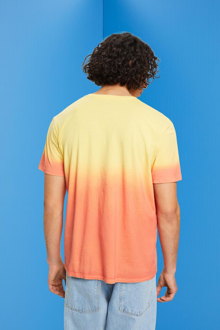 Tofarvet, fade-dyed T-shirt, LIGHT YELLOW, detail image number 3