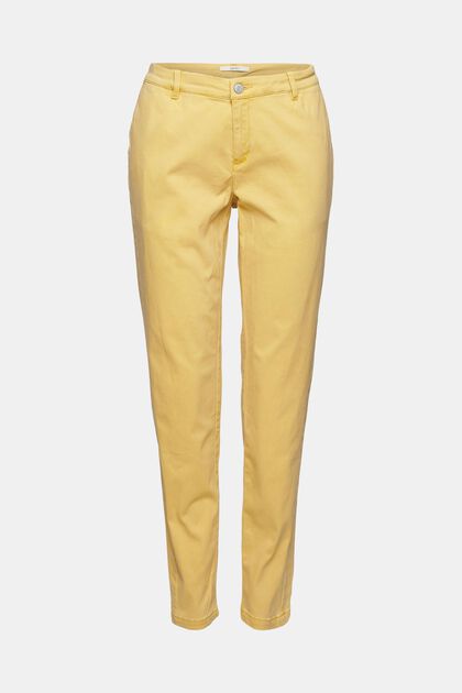 Chino i bomuld, YELLOW, overview