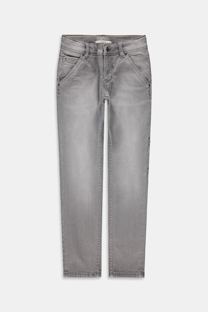 Jeans i worker-stil med justerbar livvidde