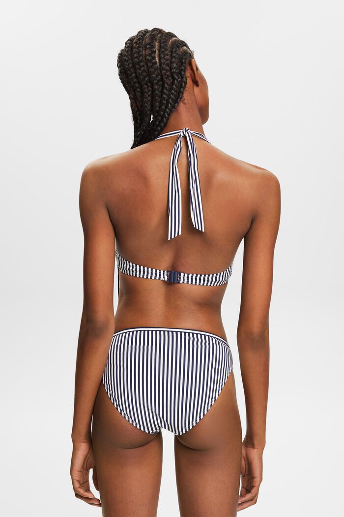 Halterneck-bikinitop med bøjle, NAVY, detail image number 3