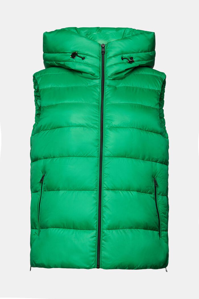 Genanvendte materialer: Quiltet vest, GREEN, detail image number 6