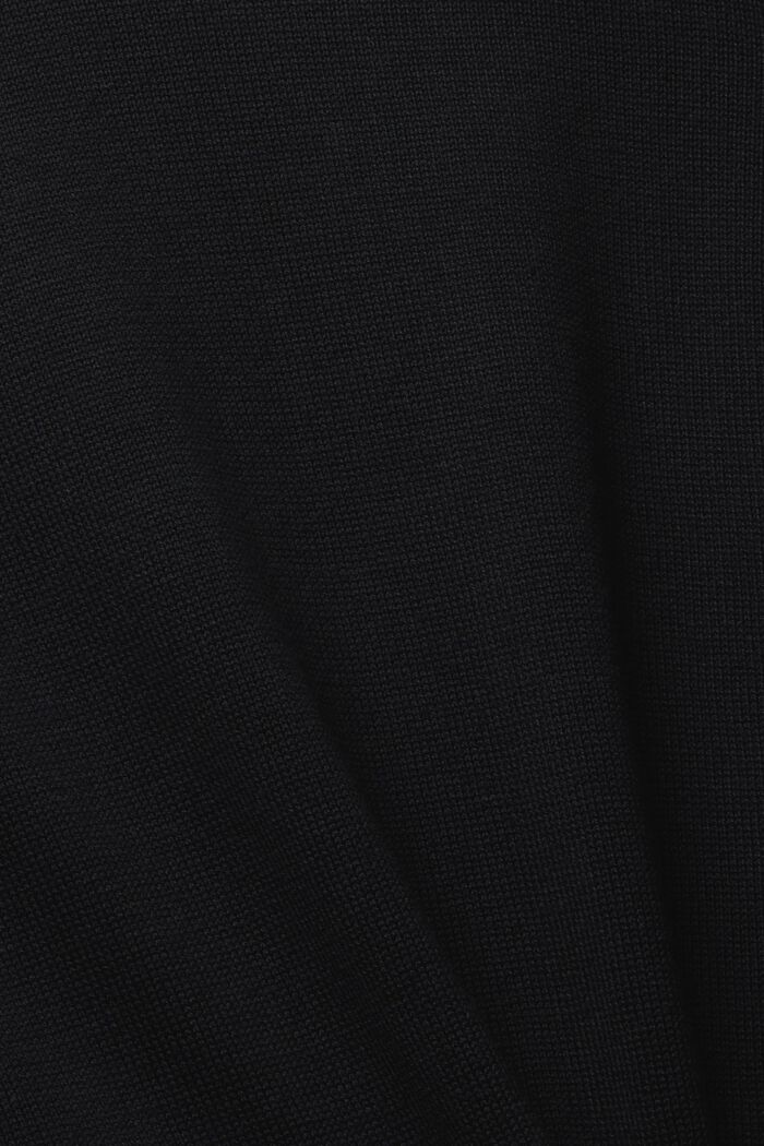 Midi-kjole i strik, BLACK, detail image number 4