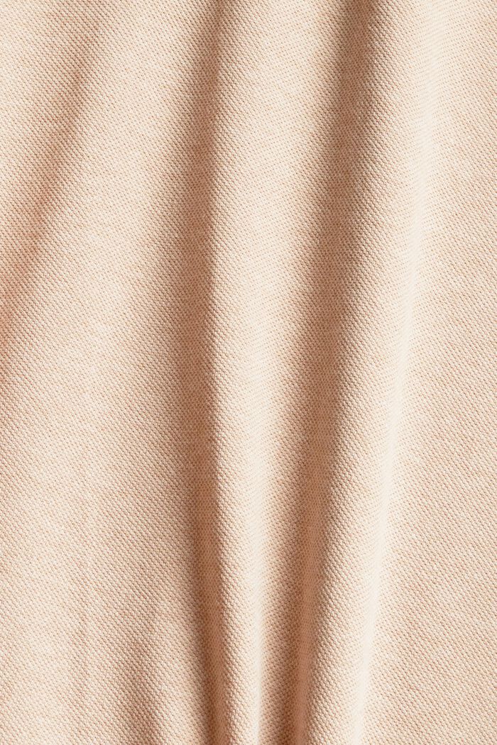Poloskjorte af økologisk bomuldsblanding, DUSTY NUDE, detail image number 5
