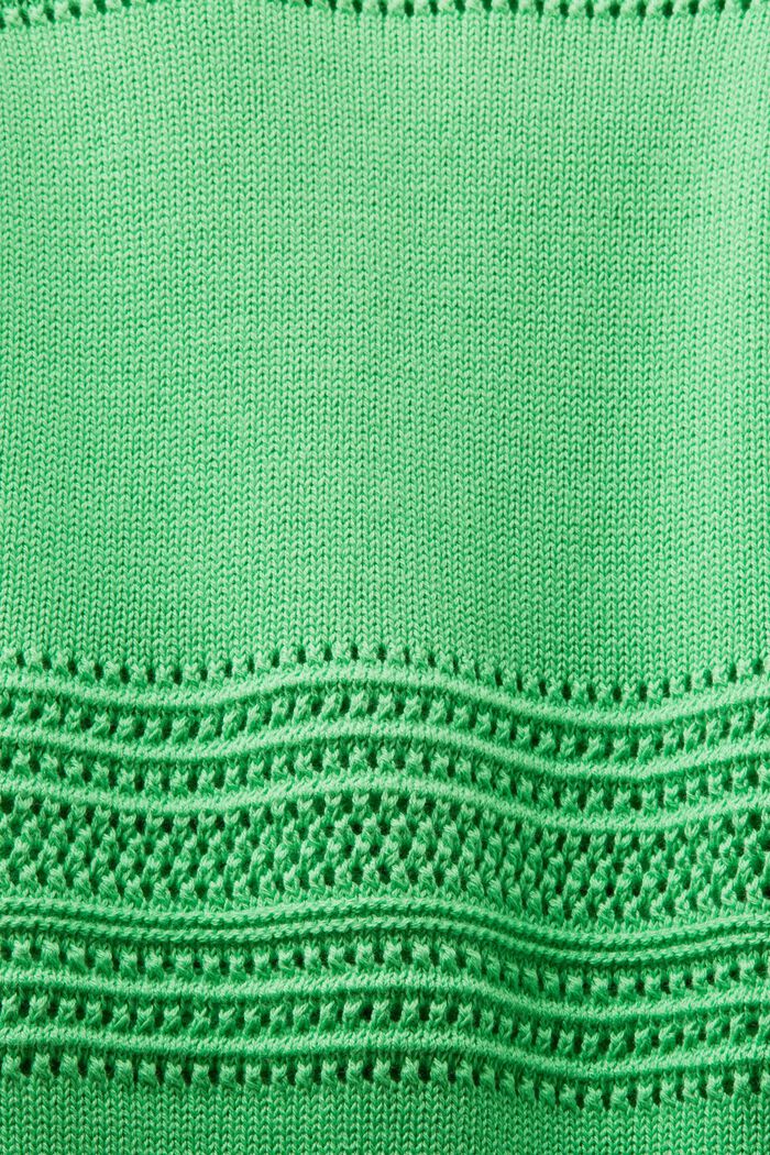 Ærmeløs sweater i mesh, CITRUS GREEN, detail image number 5