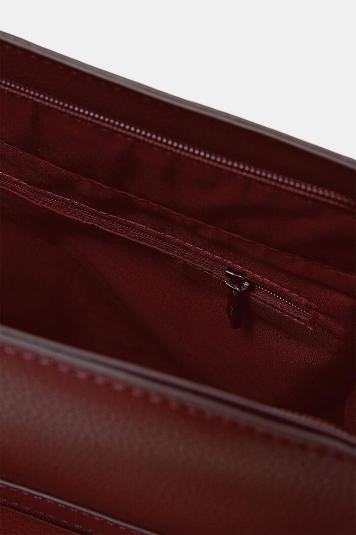 Hobo bag i skind-look, GARNET RED, detail image number 3