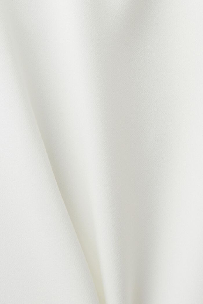 Ærmeløs bluse med V-hals, OFF WHITE, detail image number 5