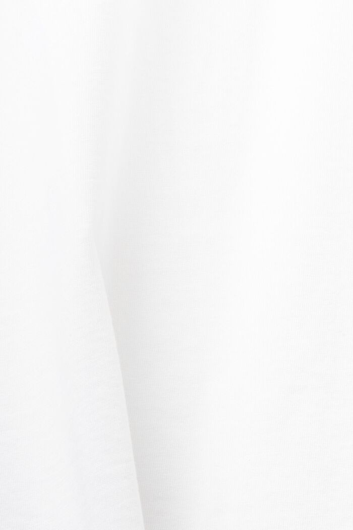 Unisex jersey-T-shirt i økologisk bomuld med print, WHITE, detail image number 6