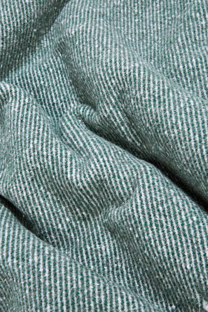 Blød plaid af bomuldsblanding, DARK GREEN, detail image number 1