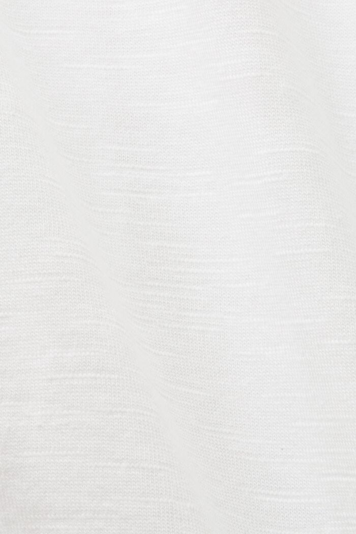 T-Shirt aus Jersey, 100% Baumwolle, WHITE, detail image number 5