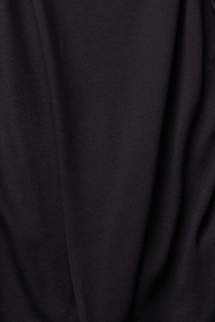Top med blonder, LENZING™ ECOVERO™, BLACK, detail image number 4
