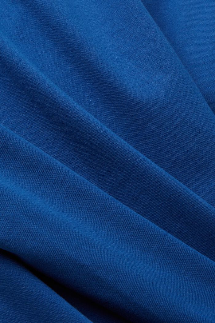 T-shirt i bomuld med delfinprint, BRIGHT BLUE, detail image number 4