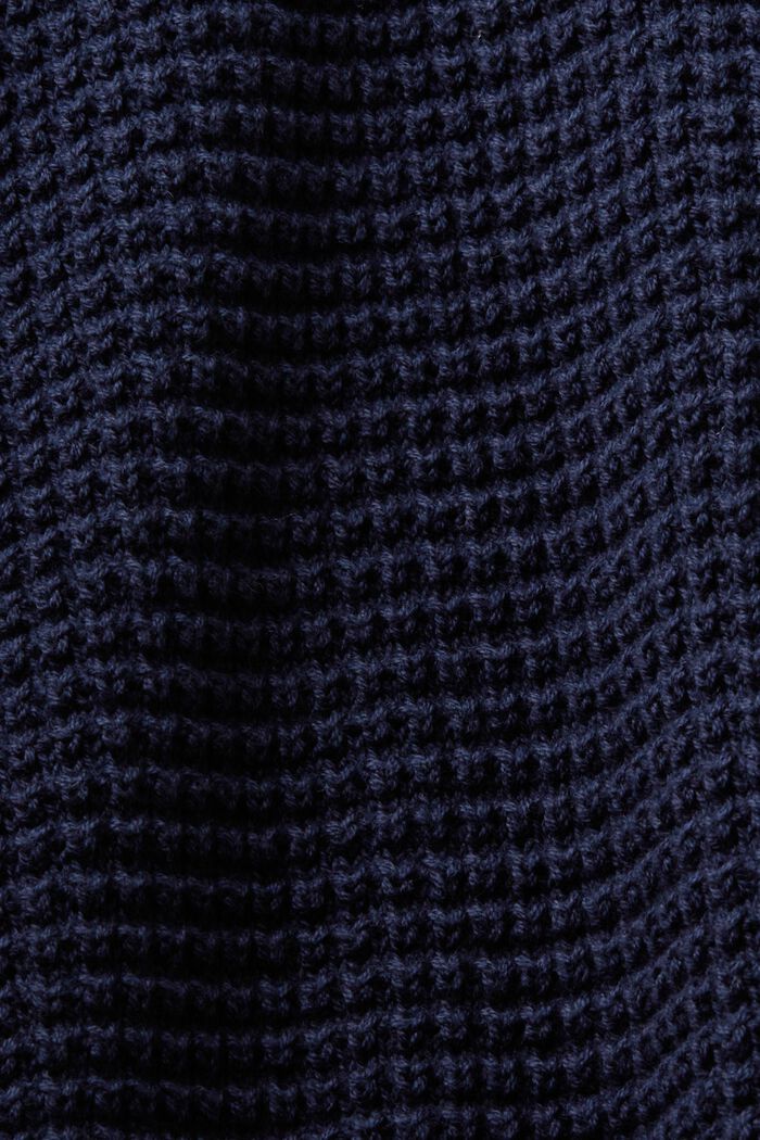 Tekstureret striksweater, NAVY, detail image number 4