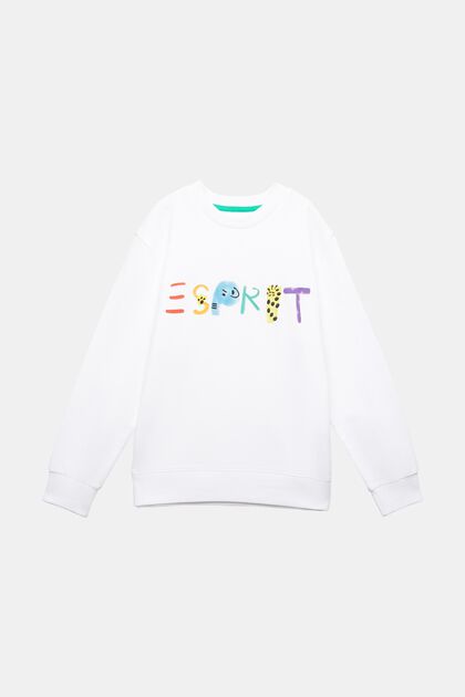 Sweatshirt i bomuld med logo