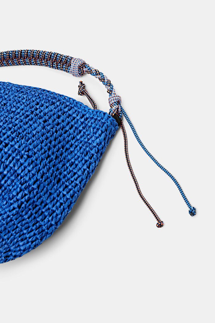 Hæklet hobo-taske, BRIGHT BLUE, detail image number 1