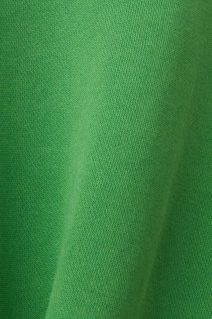 Ensfarvet sweatshirt i regular fit, GREEN, detail image number 4