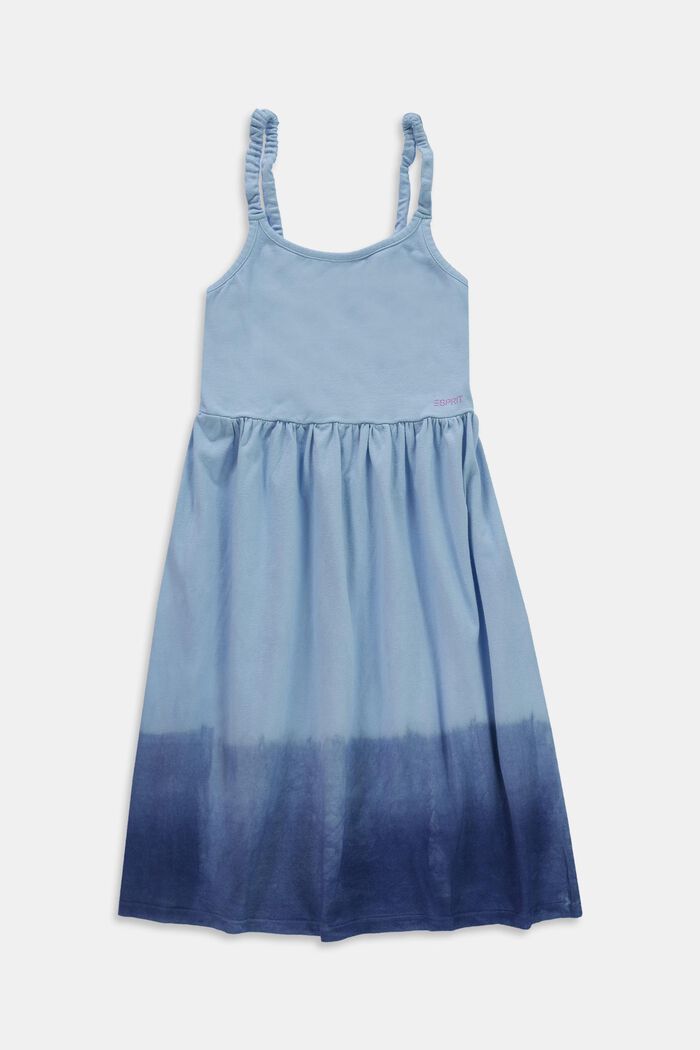 Kjole med farveskift, BRIGHT BLUE, overview
