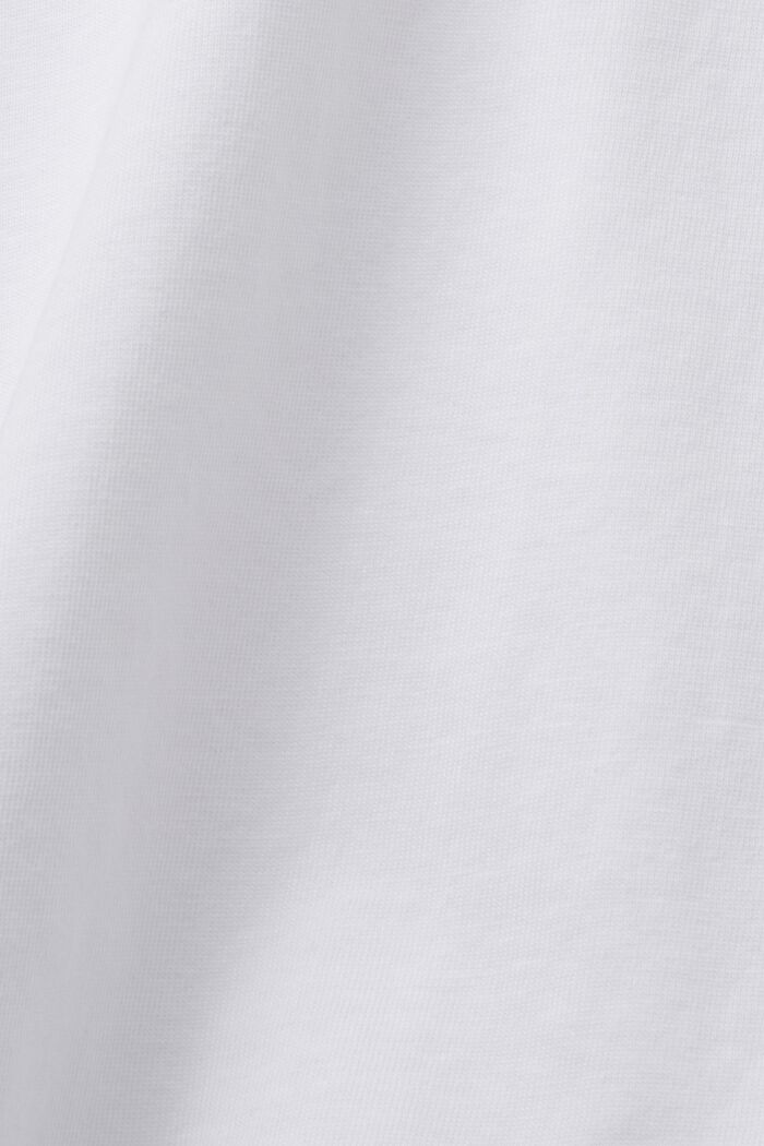 Cropped oversized T-shirt, 100 % bomuld, WHITE, detail image number 4
