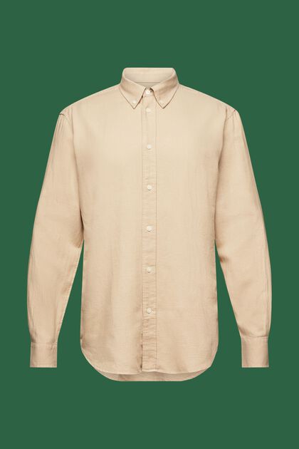 Regular fit-skjorte i bomuld med minitern