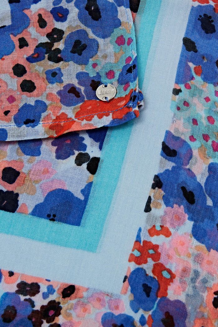 Blomstret sjal, BLUE, detail image number 1