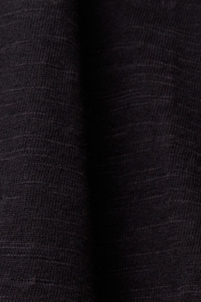 Jerseykjole med broderede blondeærmer, BLACK, detail image number 5