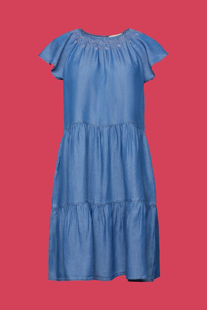 Dresses light woven, BLUE MEDIUM WASHED, detail image number 6