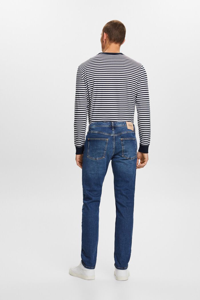 Lige jeans med mellemhøj talje, BLUE MEDIUM WASHED, detail image number 3