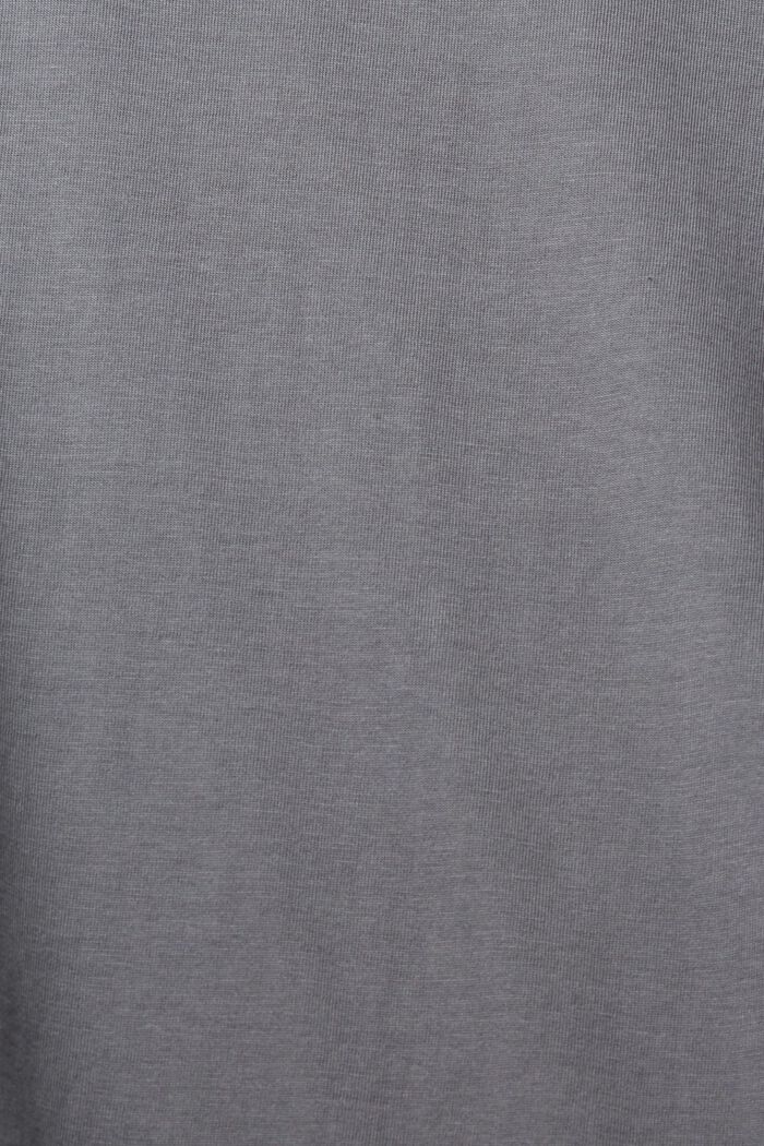 Jersey-T-shirt, 100% bomuld, DARK GREY, detail image number 1
