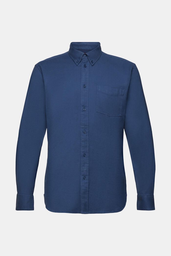 Regular fit-skjorte i twill, GREY BLUE, detail image number 5