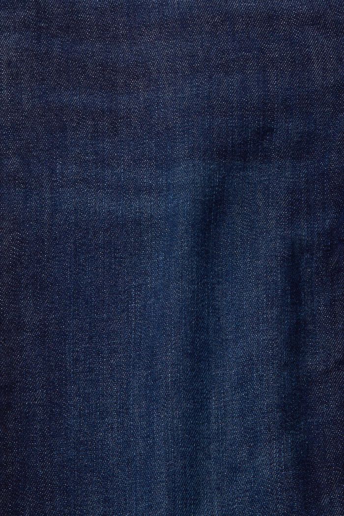 Jeans med vide ben, BLUE DARK WASHED, detail image number 6