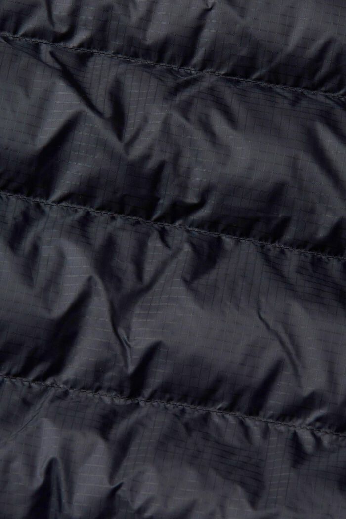 Quiltet jakke med hætte, BLACK, detail image number 4