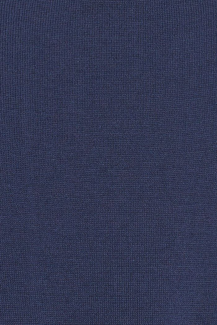 Strikket cardigan med bindebælte, DARK BLUE, detail image number 3