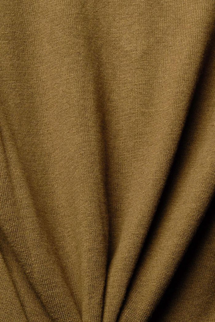 Pullover med V-hals, KHAKI GREEN, detail image number 1