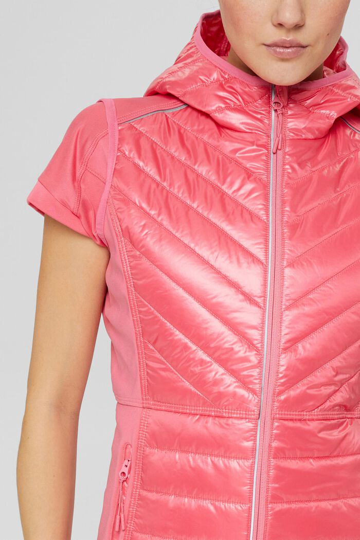 Woven Outdoor-Vest, PINK FUCHSIA, detail image number 2