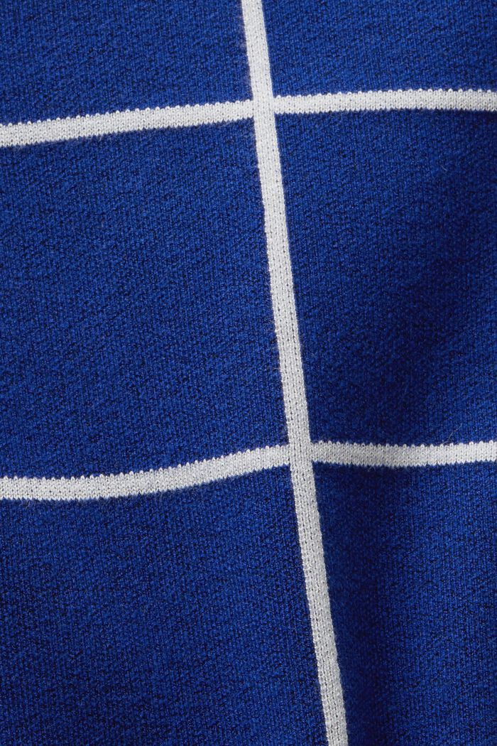 Mininederdel i jacquardstrik, BRIGHT BLUE, detail image number 6
