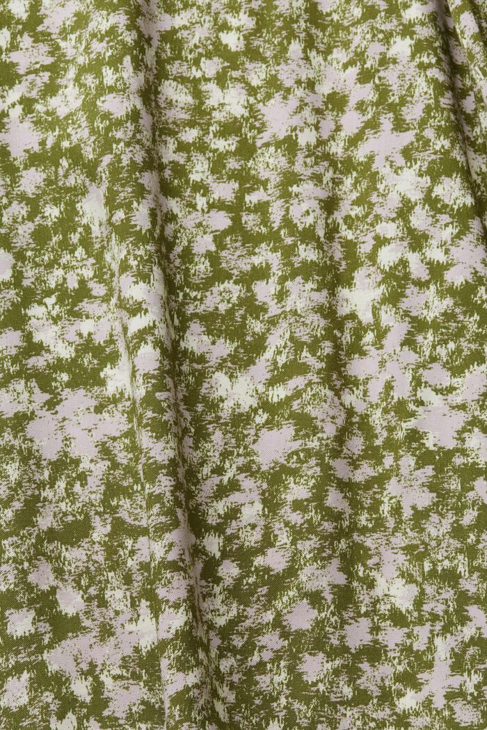 Mønstret bluse, LENZING™ ECOVERO™, OLIVE, detail image number 7