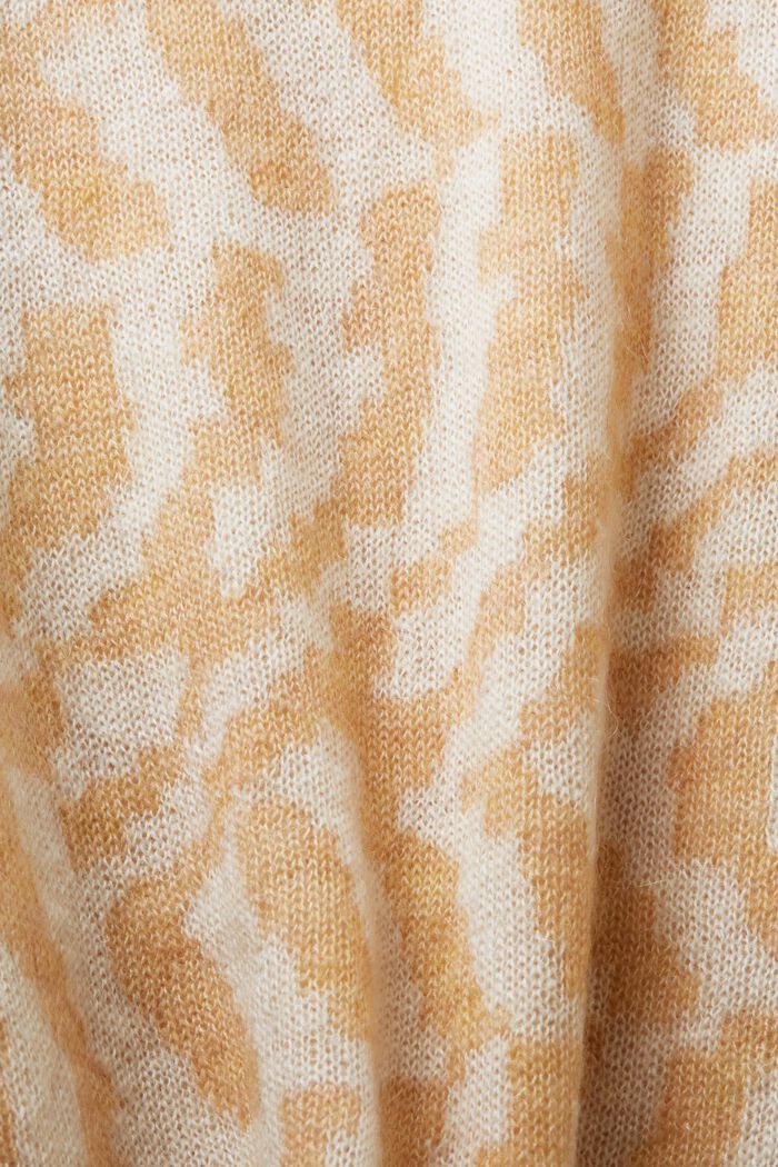 Sweater i uld-/mohairmiks, DUSTY NUDE, detail image number 6