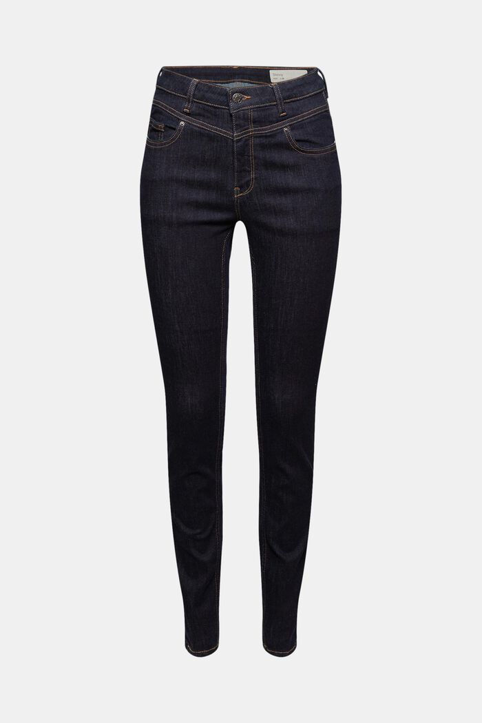 Shaping-jeans med høj linning, BLUE RINSE, detail image number 0
