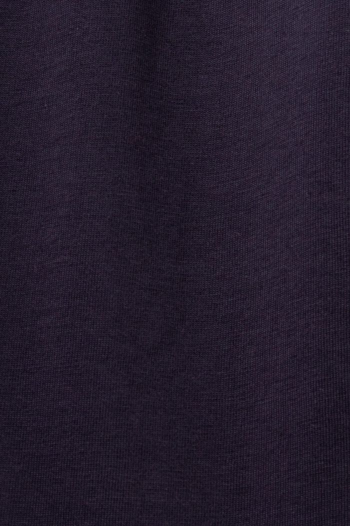 Mønstret midikjole i jersey, 100 % bomuld, NAVY, detail image number 5