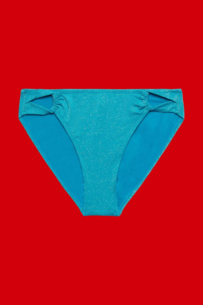 Funklende bikinitrusser, TEAL BLUE, detail image number 3