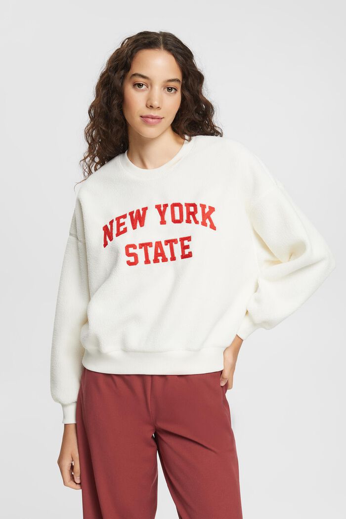 Teddy borg-sweater, college sweatshirt